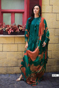 Viscose Muslin Digitally Printed With Handwork And Laces Suit