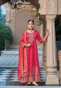 Heavy Simar Embroidered Stitched Gown
