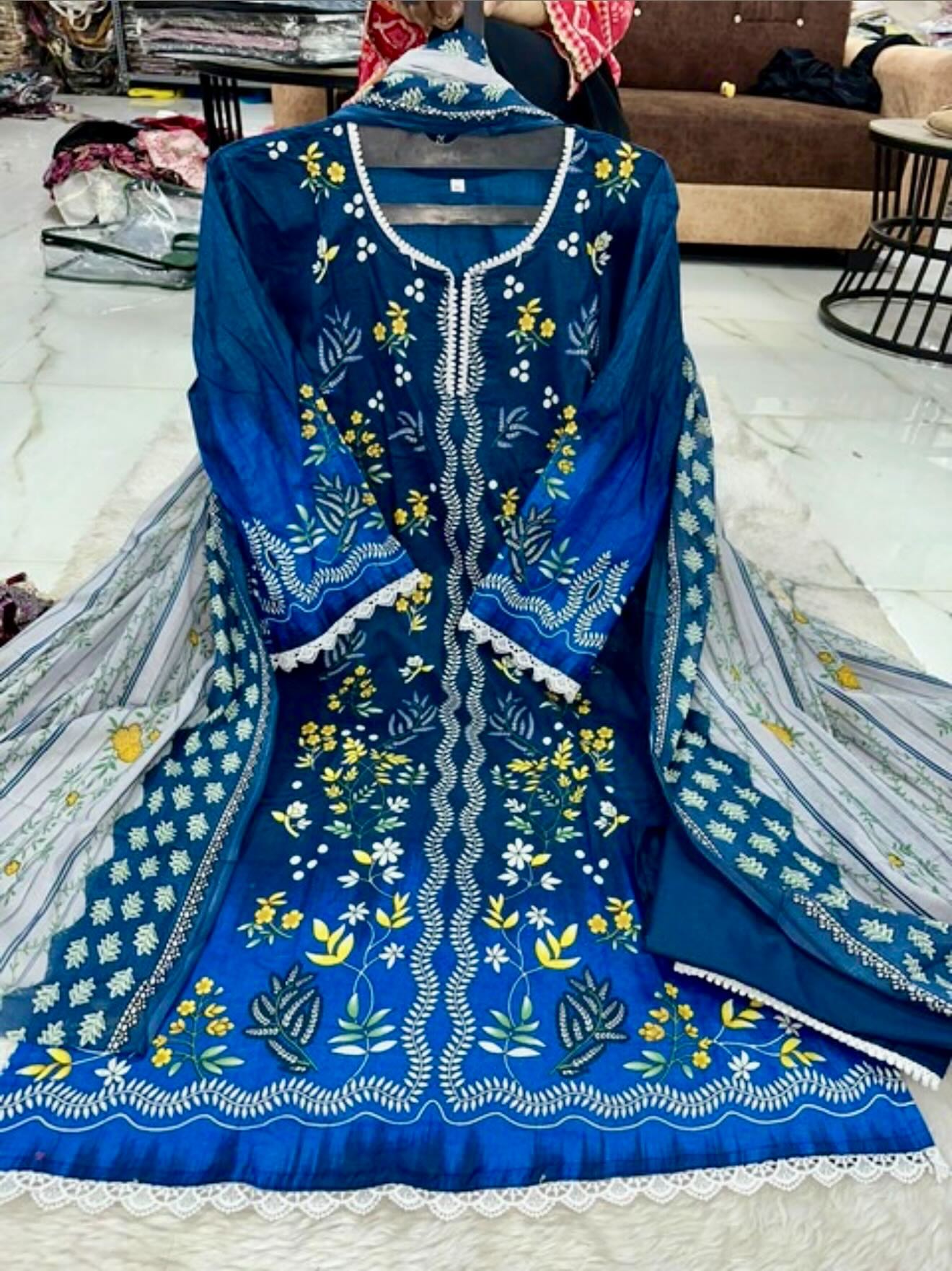 Pure Super Heavy Lawn Cotton Pakistani Style Stitched Suit