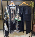 Pure Cotton With Embroidery and Laces Stitched Pakistani Style Suit